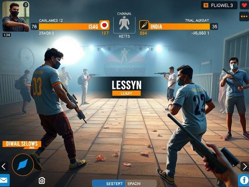 Chennai CSGO Vanguards gameplay screenshot showing competitive match